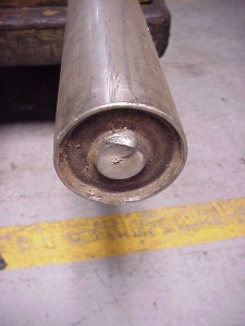 Broken Roller End Before Repair from Nelson Brothers and Strom